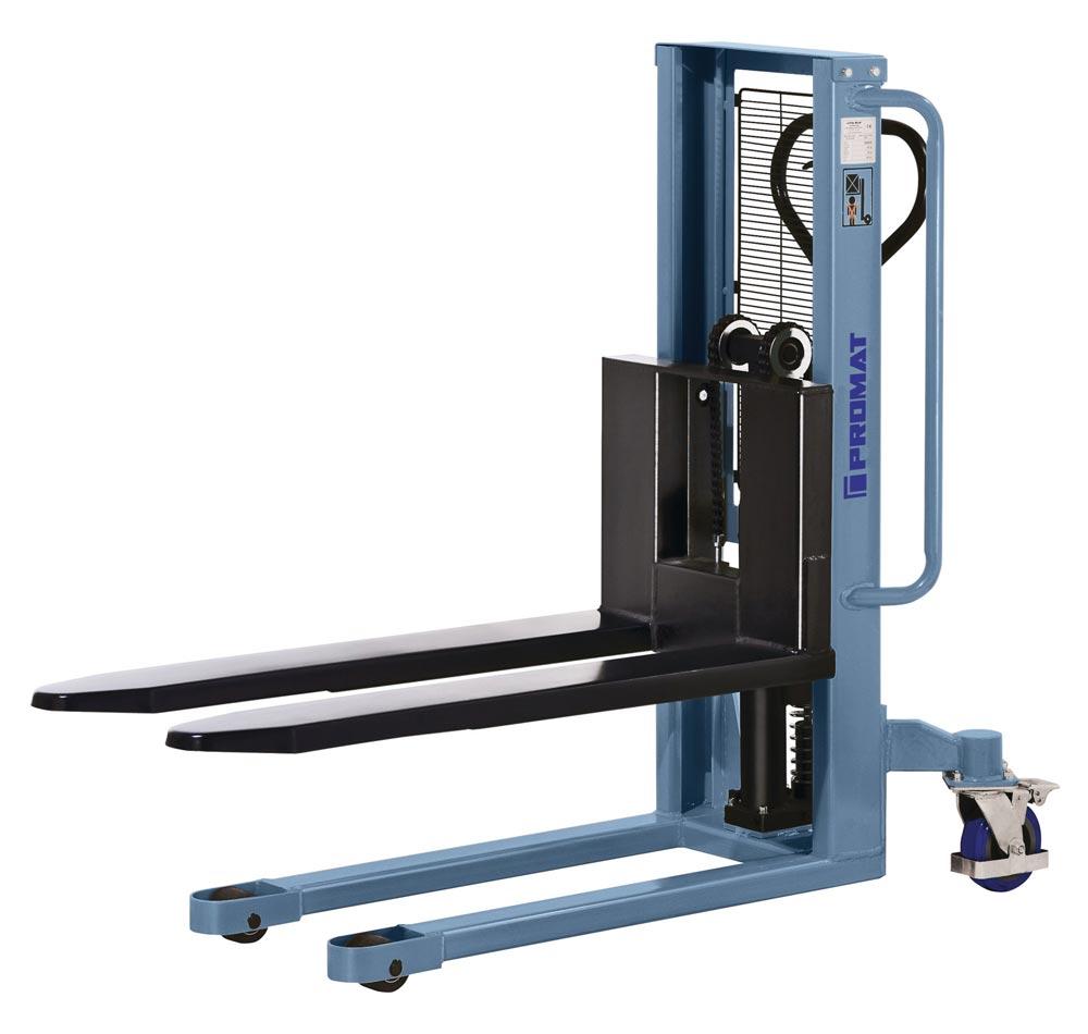 Hochhubstapler Tragfähigkeit 1000 kg Gabellänge 1150 mm handhydraulisch Einfachmast Hubhöhe 1530 mm