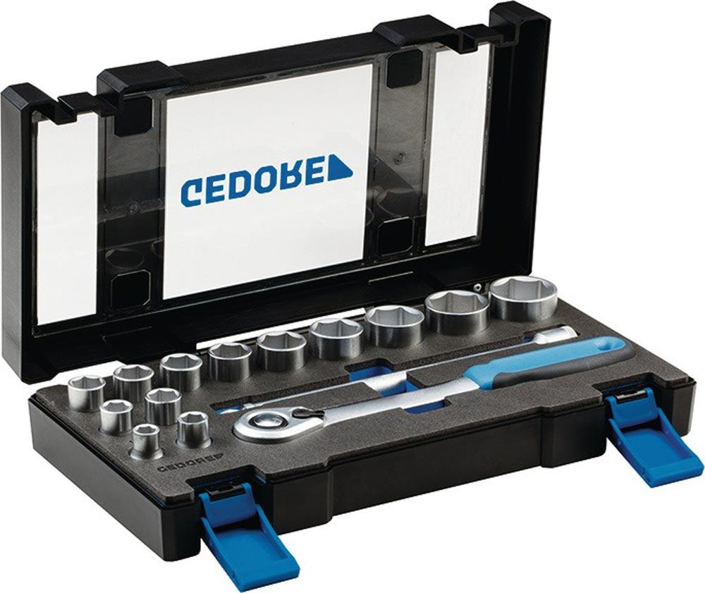 Steckschlüsselsatz 19 DMU-20 15-teilig 1/2  Schlüsselweiten 10-32 mm Anzahl Zähne 60 6-Kant