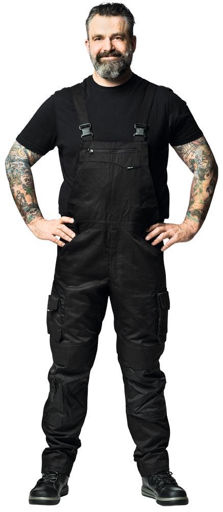 Latzhose PASCAL, anthrazit-schwarz Gr. 86