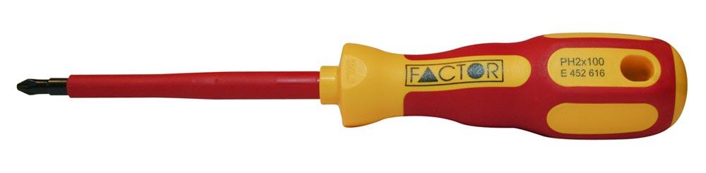 Elektriker-Kreuzschlitz-Schraubendreher PH, VDE Gr. 1 x 80 mm Elektriker-Kreuzschlitz-Schraubendreher PH, VDE Gr. 1 x 80 mm