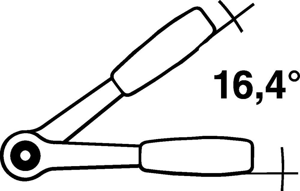 Hebelumschaltknarre 415 1/4  22 Zähne Umschalthebel