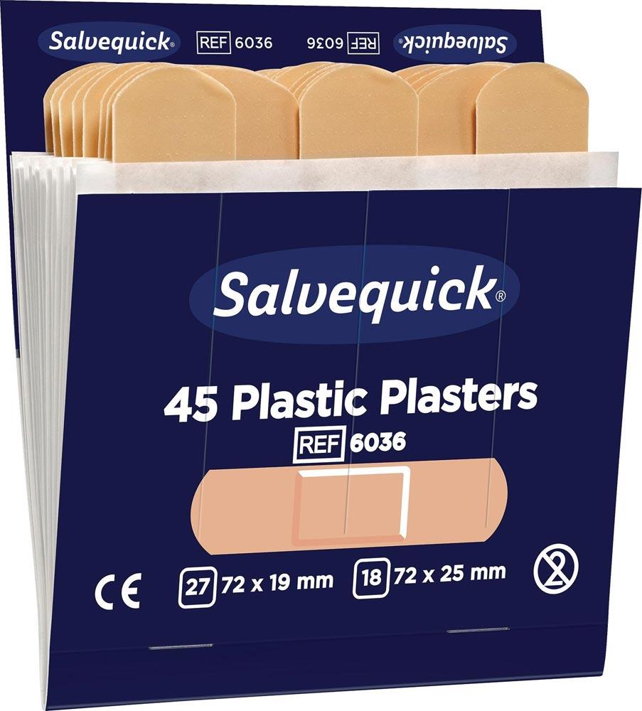 Pflasterstrips Salvequick wasserfest 6 Nachfüllpack je 45 St.