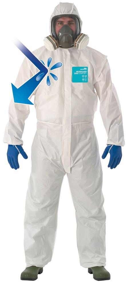 Einweg-Overall AlphaTec 2000 Comfort, Farbe weiß, Gr.S