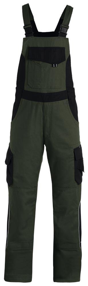 Latzhose ECKHARD, oliv-schwarz Gr. 86