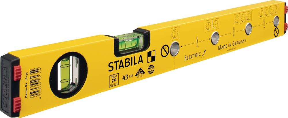 Wasserwaage 70 Electric 43 cm Aluminium gelb  0,5mm/m