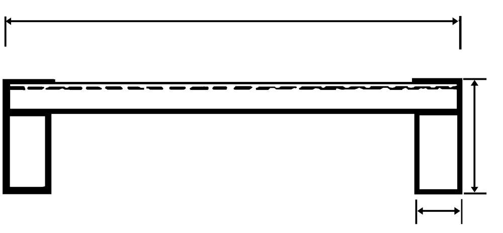 Alu-Verladeschienen, für luftbereifte Fahrzeuge, mit Schutzrand, Traglast 1370 kg/Paar, LxB 3950x320 mm, Preis je Paar