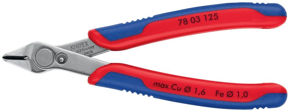 Elektronik-Seitenschneider Super-Knips® INOX Länge 125 mm Form 0 Facette nein poliert