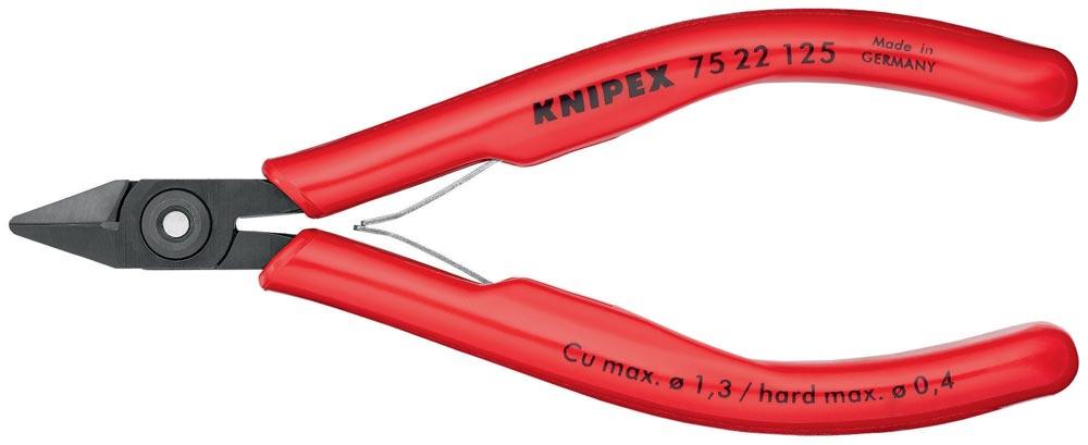 Elektronik-Seitenschneider Länge 125 mm Form 2 Facette ja, klein