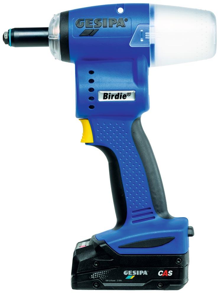 18 V Akku-Blindnietsetzgerät BRIDIE 2 x 2,0 Ah inkl. 18 V Metabo Winkelschleifer