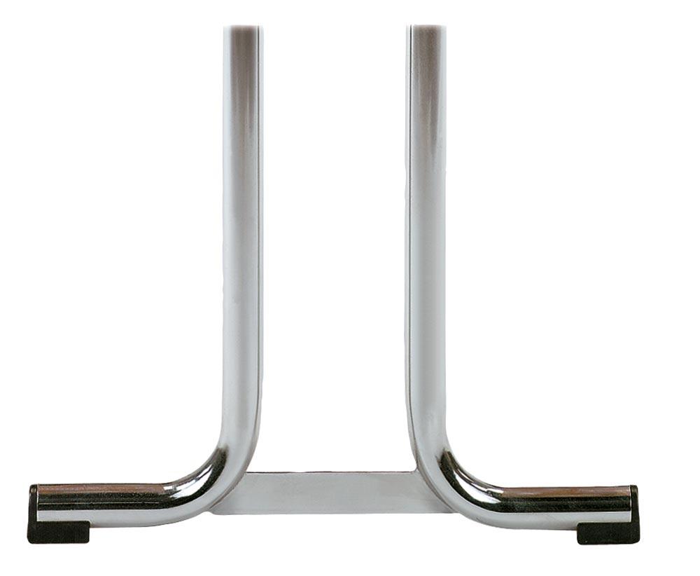 Klapptisch, BxTxH 1200x800x720 mm, Doppel-T-Fuß gebogen aus Rundrohr, Tischplatte aufgedoppelt 65 mm, weiß