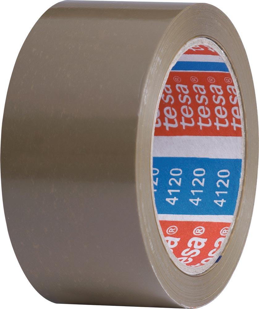 Verpackungsklebeband PVC tesapack® 4120 chamois Länge 66 m Breite 50 mm Rolle