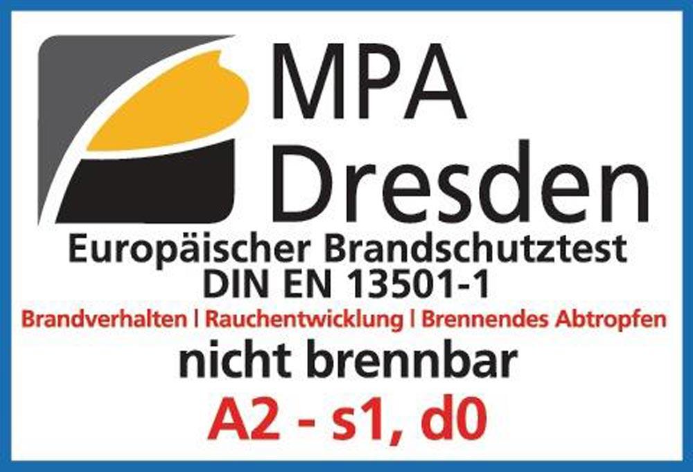 Spritzerschutzdecke JT 650 G1 E-Glasgewebe m.einseit. Alufixbeschicht. L1000xB2000ca.mm