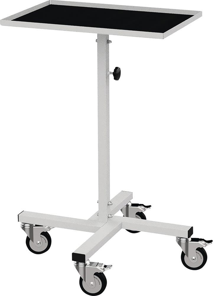Materialständer Ladefl.-L410xB610mm verstellbare Höhe 945-1295 mm lichtgrau, RAL 7035 Ablage starr